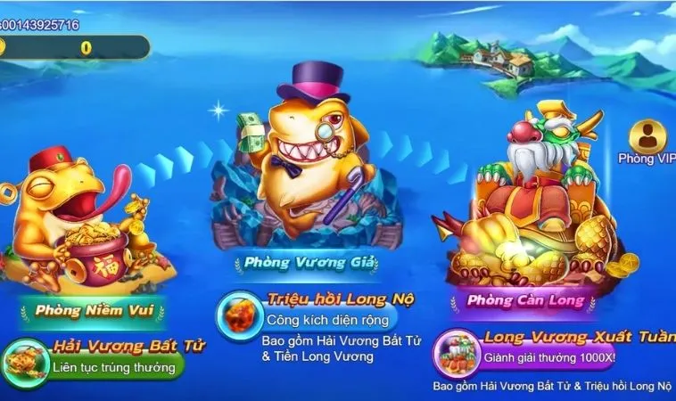 Các phòng chơi Bắn Cá Royal Fishing tại BK8