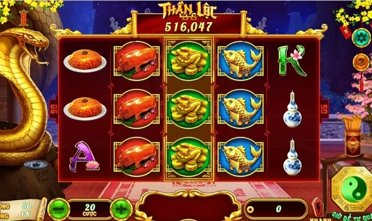 Giao diện chơi Nổ Hũ Xin Xăm tại BK8